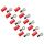 FOUR Connect 4-690934 M6 20mm2 red ring terminal, 10pcs