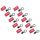 FOUR Connect 4-690942 M8 20mm2 red ring terminal, 10pcs