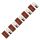 FOUR Connect 4-690974 M8 70-100mm2 red ring terminal, 5pcs