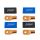 FOUR Connect STAGE3 OFC M8 50mm2 2pcs blue and 2pcs black ring terminal