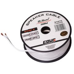 FOUR Connect 4-800266 2x2.5mm2, 30m OFC-speaker cable, white