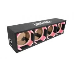 Loud as Hell 4x8" Kickbass Pink midwoofer enclosure