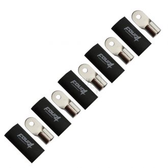 FOUR Connect 4-690956 M6 50mm2 black ring terminal, 5pcs