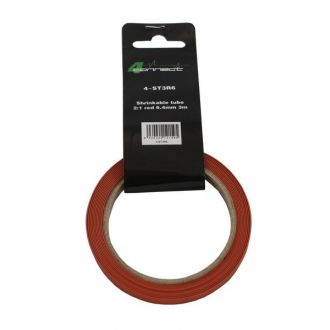 FOUR Connect 4-ST3R6 6.4mm red shrink tube, 3m