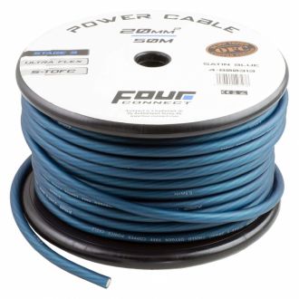 FOUR Connect STAGE3 20mm2 S-TOFC Power Cable, Satin blue