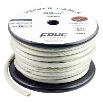 FOUR Connect STAGE3 35mm2 S-TOFC Power Cable, Satin silver